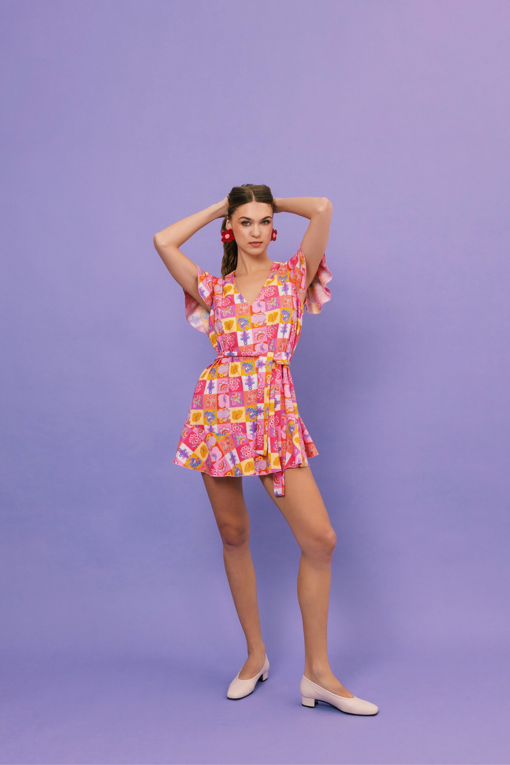 MY SIMONE DRESS (Pop Pink) - Image 2