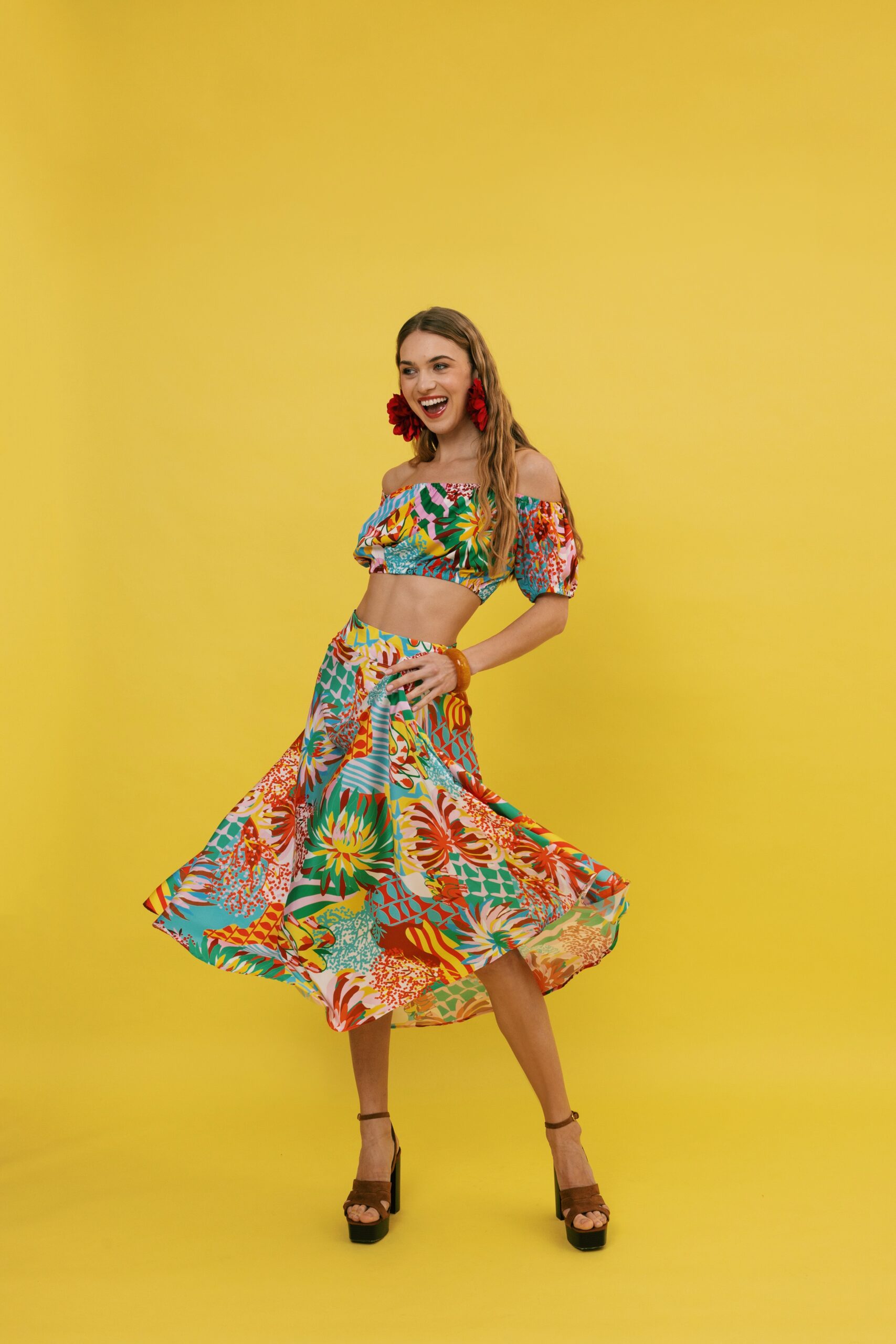 MY MIRELLA SKIRT (Sunset Jungle)