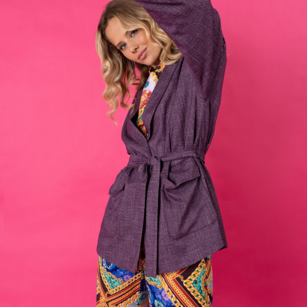 MY LORENA BLAZER (DARK PURPLE)